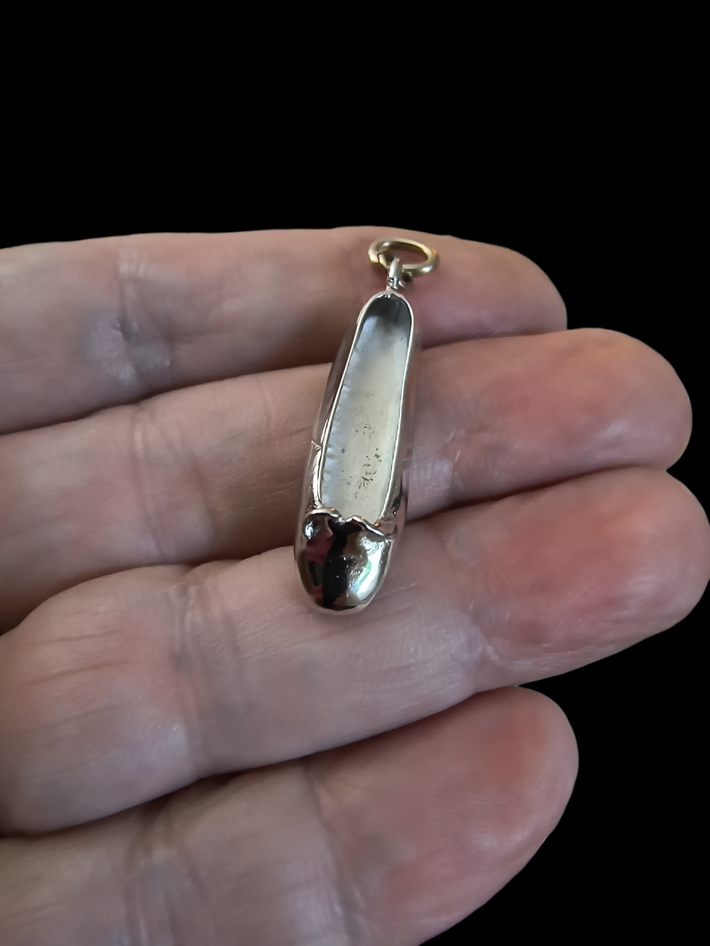 Silver-Tone Detailed Ballet Flat Charm Or Pendant Brand New - Picture 6 of 8